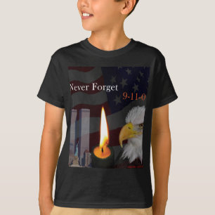 Vergeet nooit 9-11-01 t-shirt