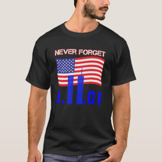 Vergeet nooit 9/11 2001 t-shirt