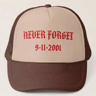 Vergeet nooit 9-11-2001 Trucker Hat Pet