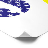 Vergeet nooit 9 11 gele lint poster (Hoek)