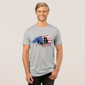 Vergeet nooit 9/11 Tri-Blend shirt (Voorkant volledig)