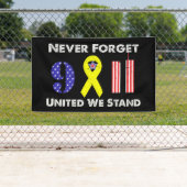 Vergeet nooit 9 11 Verenigde Staten. Spandoek (Insitu)