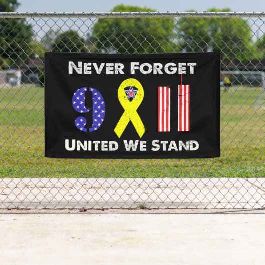 Vergeet nooit 9 11 Verenigde Staten. Spandoek (Insitu)