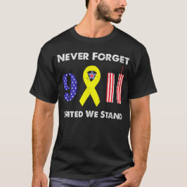 Vergeet nooit 9 11 Verenigde Staten. T-shirt