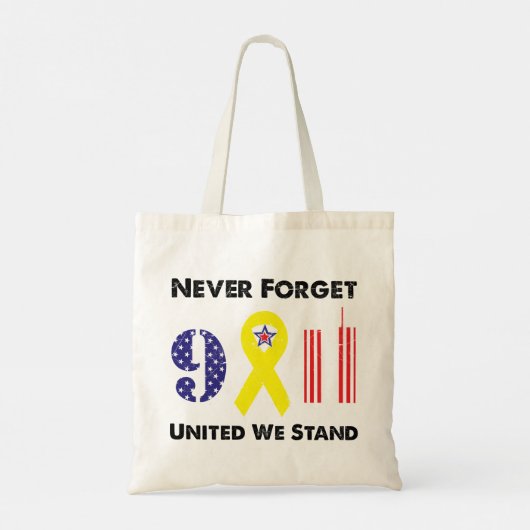 Vergeet nooit 9 11 Verenigde Staten. Tote Bag (Achterkant)