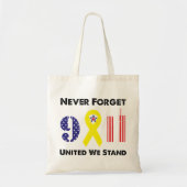 Vergeet nooit 9 11 Verenigde Staten. Tote Bag (Voorkant)