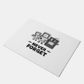 Vergeet nooit Casse tape  90s esthetiek Deurmat (Schuin)