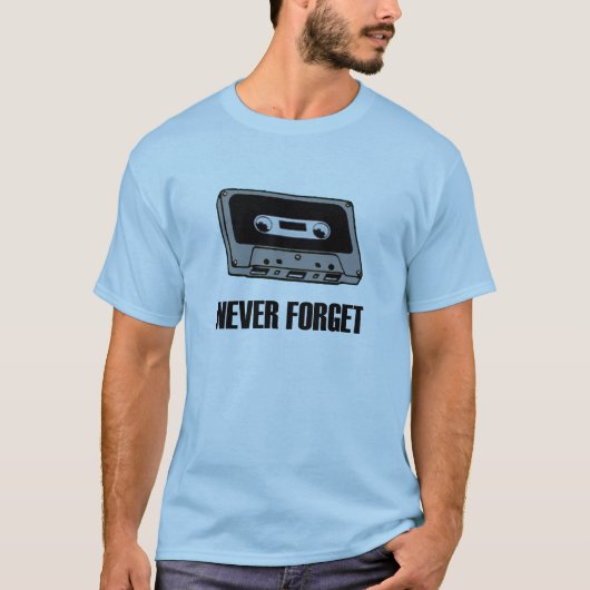 Vergeet nooit Cassettebandje T-Shirt (Voorkant)