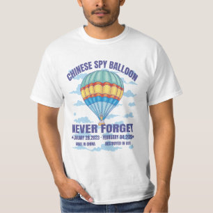 VERGEET NOOIT CHINESE SPY BALLOON T-SHIRT