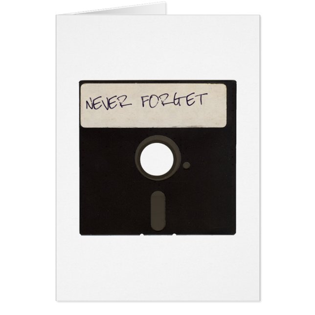 Vergeet nooit computerdiskettes (Voorkant)