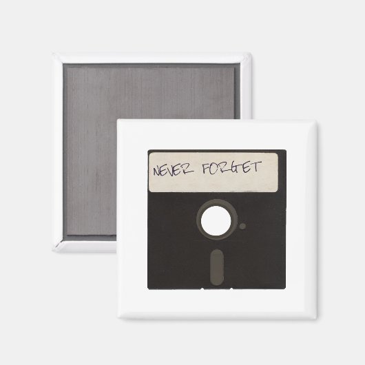 Vergeet nooit computerdiskettes magneet (Voorkant / Achterkant)