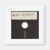 Vergeet nooit computerdiskettes magneet (Voorkant)