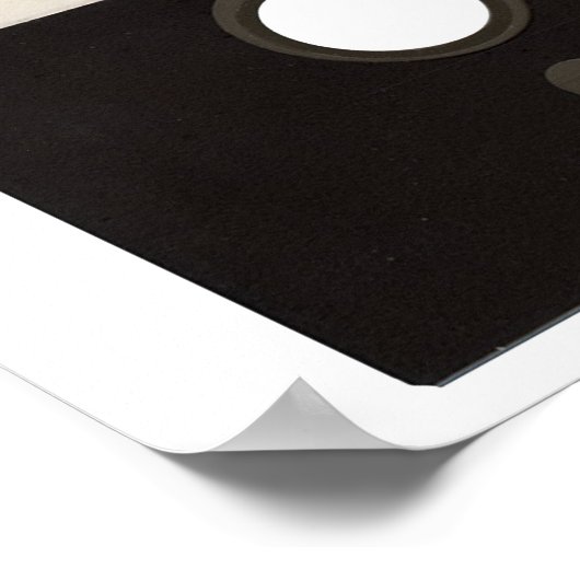 Vergeet nooit computerdiskettes poster (Hoek)