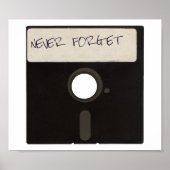 Vergeet nooit computerdiskettes poster (Voorkant)
