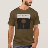 Vergeet nooit computerdiskettes t-shirt (Voorkant)