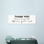 Vergeet nooit dankjewel waardering spandoek (Beurs)