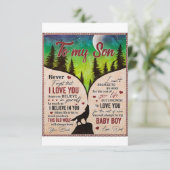 Vergeet nooit dat ik van jou hou... bedankkaart (Staand voorkant)