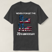vergeet nooit de 9 11 - jarige verjaardag t-shirt (Design voorkant)