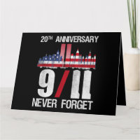 Vergeet nooit de patriottische 911 amerikaanse vla