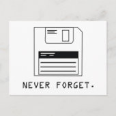 Vergeet nooit: diskettestation briefkaart (Voorkant)