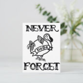 Vergeet nooit - Dodo Briefkaart (Staand voorkant)