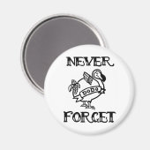 Vergeet nooit - Dodo Magneet (Voorkant / Achterkant)