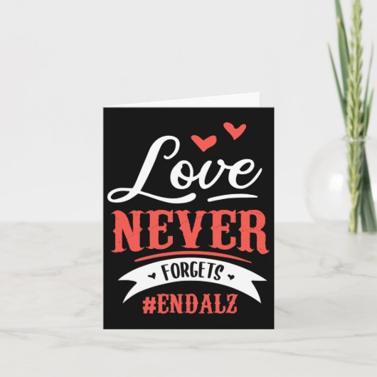 Vergeet nooit einde alzheimer ontwerp voor een Hei Kaart (Voorkant)