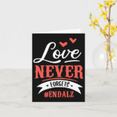 Vergeet nooit einde alzheimer ontwerp voor een Hei Kaart (Gele Bloem)