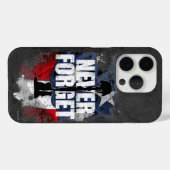 Vergeet nooit (herdenkingsdag) Case-Mate iPhone case (Achterkant (horizontaal))