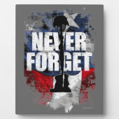 Vergeet nooit (herdenkingsdag) fotoplaat (Voorkant)