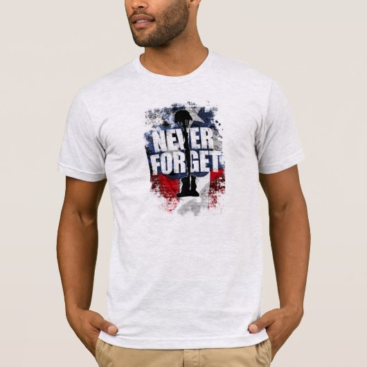 Vergeet nooit (herdenkingsdag) t-shirt (Voorkant)