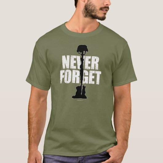 Vergeet nooit (herdenkingsdag) t-shirt (Voorkant)