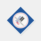 Vergeet nooit het 911 Patriottische World Trade Ce Servet (Hoek)