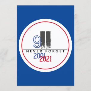 Vergeet nooit het 911Patriottische World Trade Cen Kaart