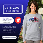 Vergeet nooit het 9/11 T-shirt