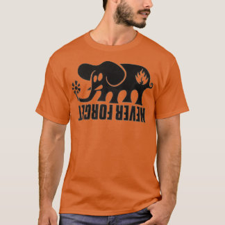 Vergeet nooit het ontwerp van het zwarte label ska t-shirt