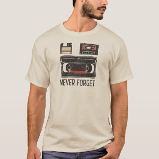 Vergeet nooit het Retro Tech T-shirt