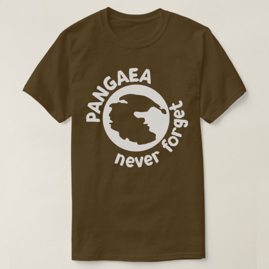 Vergeet nooit het Shirt van Pangaea voor Geologisc (Design voorkant)