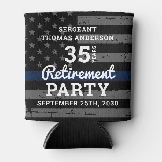 Vergeet nooit het verschil dat je de politie hebt blikjeskoeler (Voorkant)