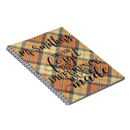 Vergeet nooit het verschil dat je hebt gemaakt-aan notitieboek (Rechterzijde)