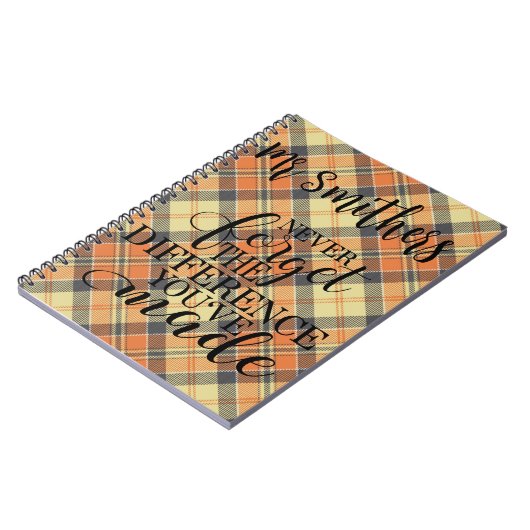 Vergeet nooit het verschil dat je hebt gemaakt-aan notitieboek (Linkerzijde)