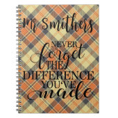 Vergeet nooit het verschil dat je hebt gemaakt-aan notitieboek (Voorkant)