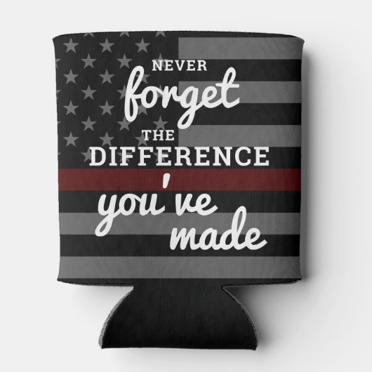 Vergeet nooit het verschil dat je hebt gemaakt, br blikjeskoeler (Achterkant)