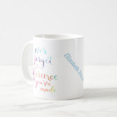 Vergeet nooit het verschil dat je hebt gemaakt koffiemok (Voorkant links)