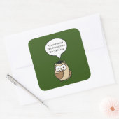 Vergeet nooit het verschil dat je hebt gemaakt. vierkante sticker (Envelop)