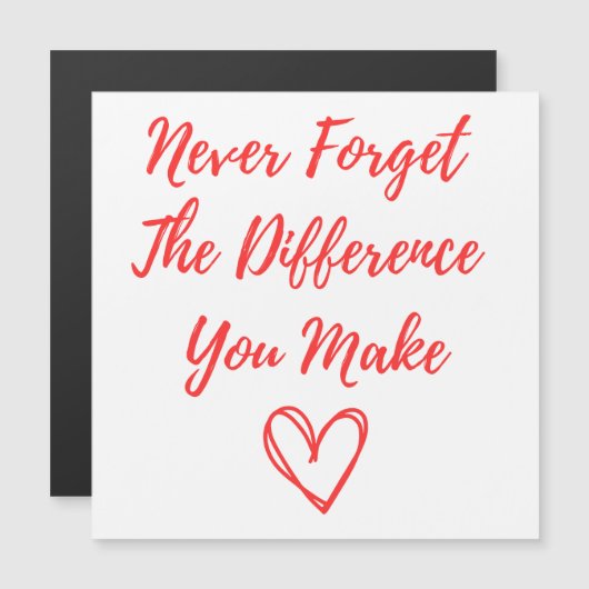 Vergeet nooit het verschil dat je maakt, Dankbaar (Voorkant / Achterkant)