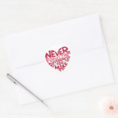 Vergeet nooit het verschil dat je maakt, gelukkig ronde sticker (Envelop)