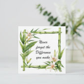 Vergeet nooit het verschil dat je maakt kaart (Staand voorkant)