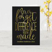 Vergeet nooit het verschil in waardering kaart (Gele Bloem)