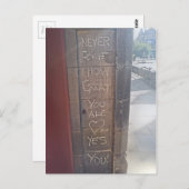 "Vergeet nooit hoe geweldig je bent.. ja, jij" Briefkaart (Voorkant / Achterkant)